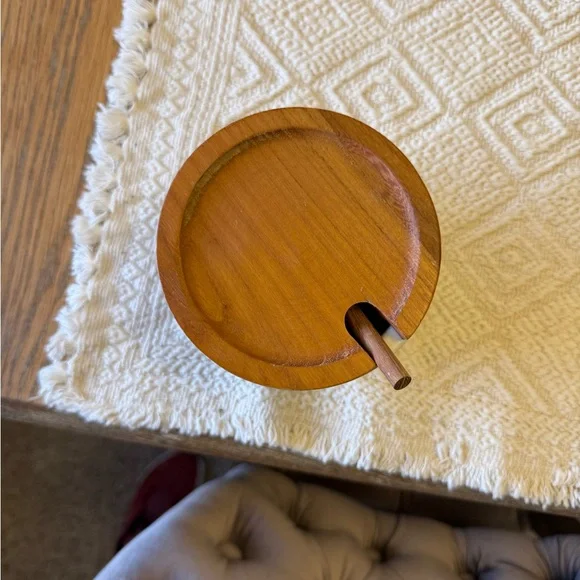 Hearth and Hand Ceramic Honey Jar with Wooden Lid - Picture 3 of 6